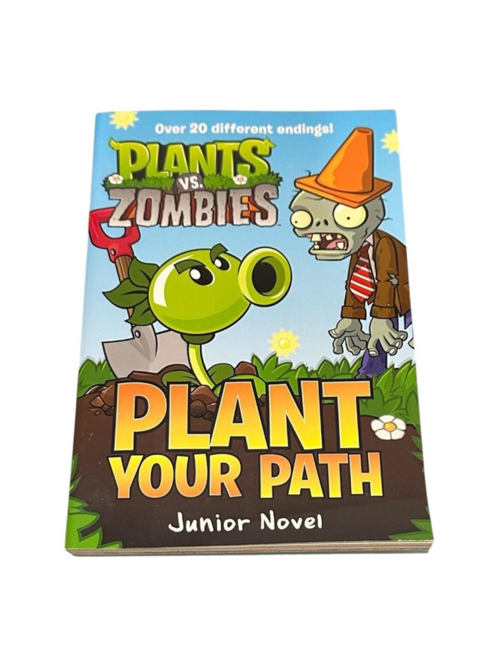 Plants Vs. Zombies Plant Your Path Jr Novel Tracey West HarperFestival PB Blue